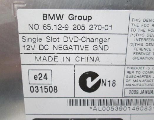 BMW F10 F01 F02 měnič CD DVD