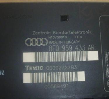 AUDI A4 B6 Modul komfortu 8E0959433AR