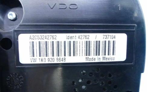 Prístrojovka VW JETTA V  1.9 TDI  1K0920864B