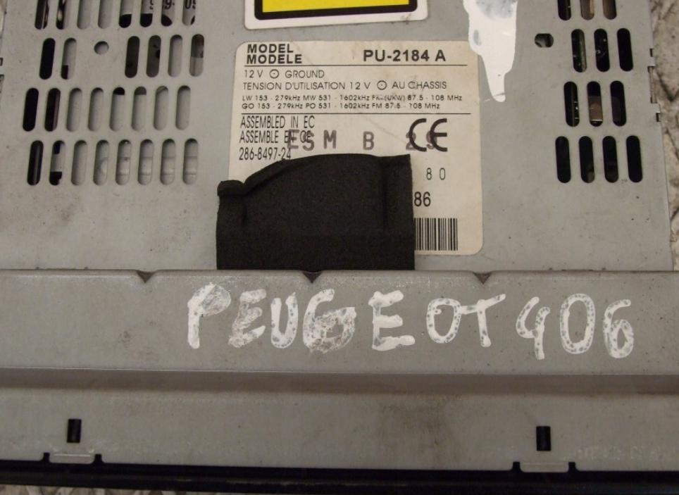 PEUGEOT 406 RADIO PU-2184A