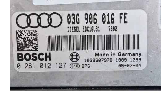 AUDI A4 B7 1.9 TDI Riadiaca jednotka Motora 03G906016FE 0281012127