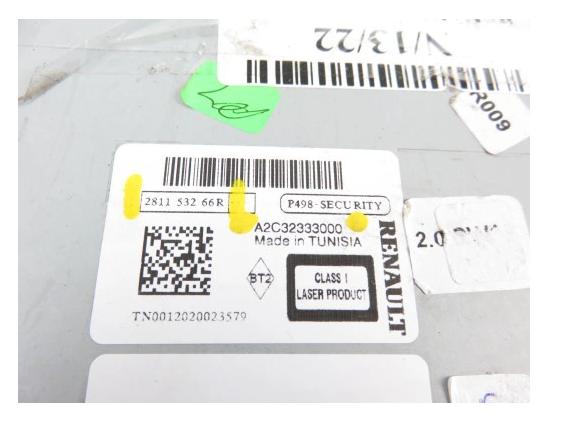 RADIO RENAULT SCENIC III 281153266R + KOD