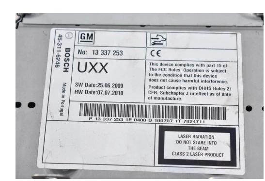 RADIO CD Navigácia - RDS OPEL INSIGNIA A 10R 13337253