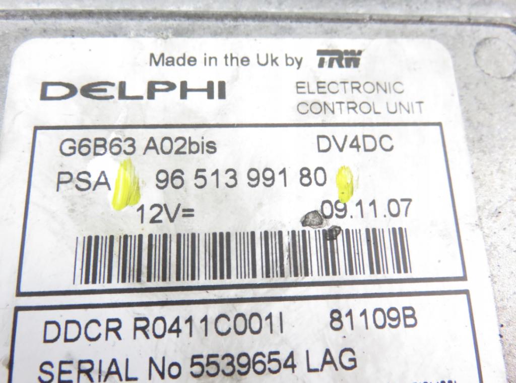 Riadiaca jednotka CITROEN C3 I 1.4 16V HDi 9651399180