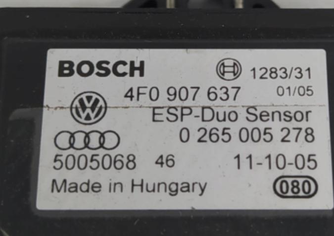 Snímač Modul ESP AUDI A6 C6 4F0907637