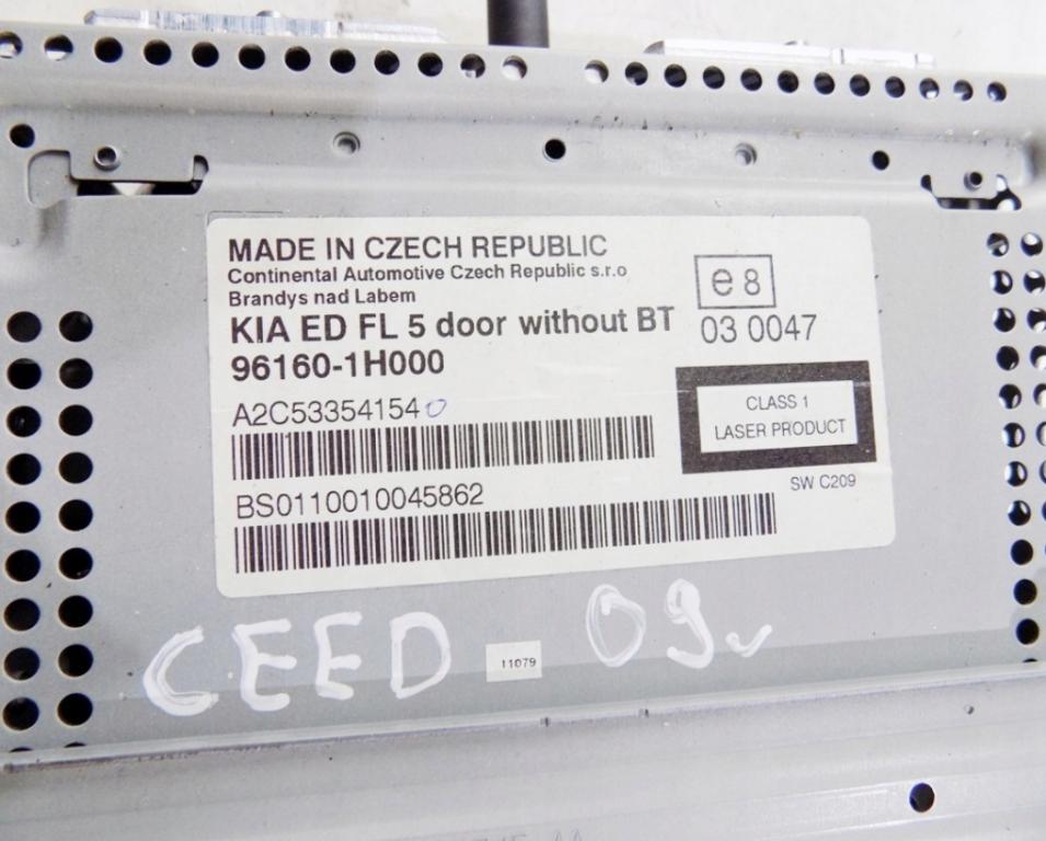Kia ceed: I 06-12 rádio: cd mp3