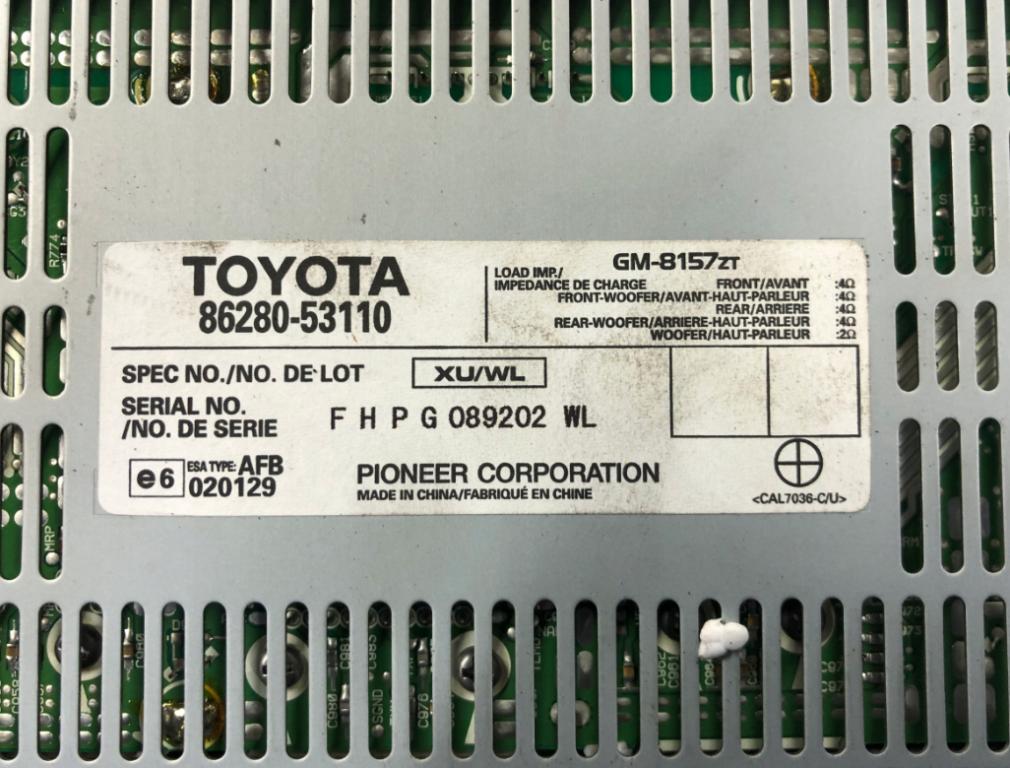 Lexus IS220d: 05-12 Zosilňovač 86280-53110