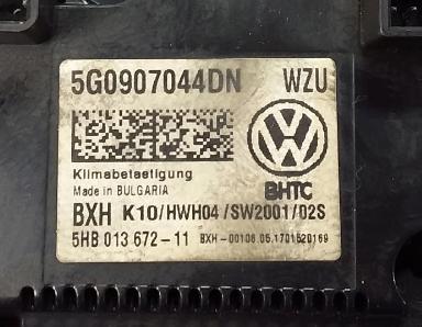 PASSAT B8 Panel klimatizácie kúrenia 5G0907044DN