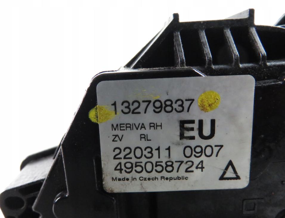zámok pravy zadný OPEL MERIVA B 13279837 EU