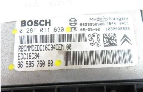 Riadiaca jednotka C4 I 1.6 HDi 0281011630 9658576080 109HP/80kW