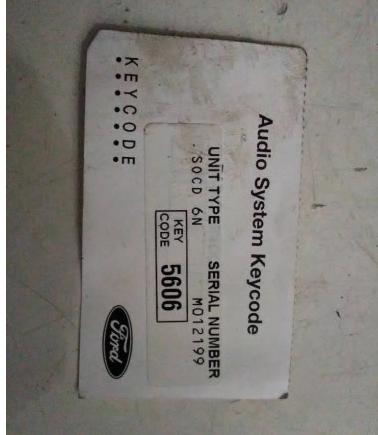 sony: FORD MONDEO KOD 5606 3M5F18C821BE