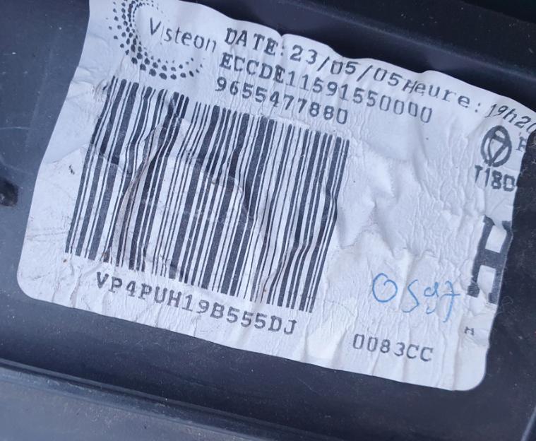 Peugeot 407 SW Výhrevné teleso, radiátor kúrenia ventilátor  9655477880