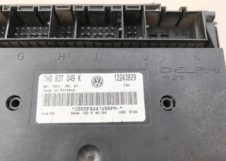 Riadiaca jednotka Modul komfortu VW T5 TRANSPORTER 7H0937049K