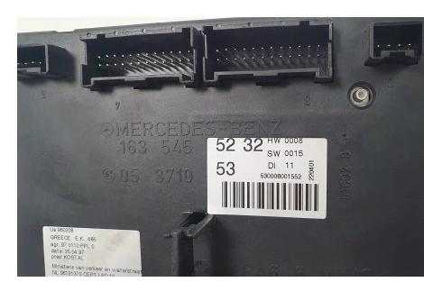 MERCEDES ML W163 skříňka BSI modul SAM 1635455232
