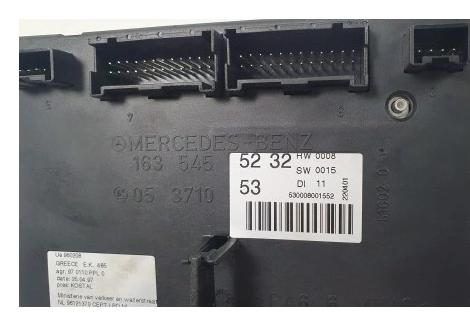 MERCEDES ML W163 Skrinka BSI Modul SAM 1635455232