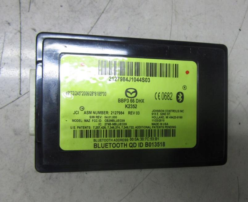 MAZDA 3 BL Riadiaca jednotka BLUETOOTH BBP366DHX: 08-13 368