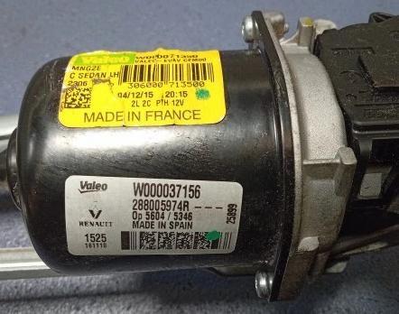 RENAULT MEGANE IV Mechanizmus stieračov predný
