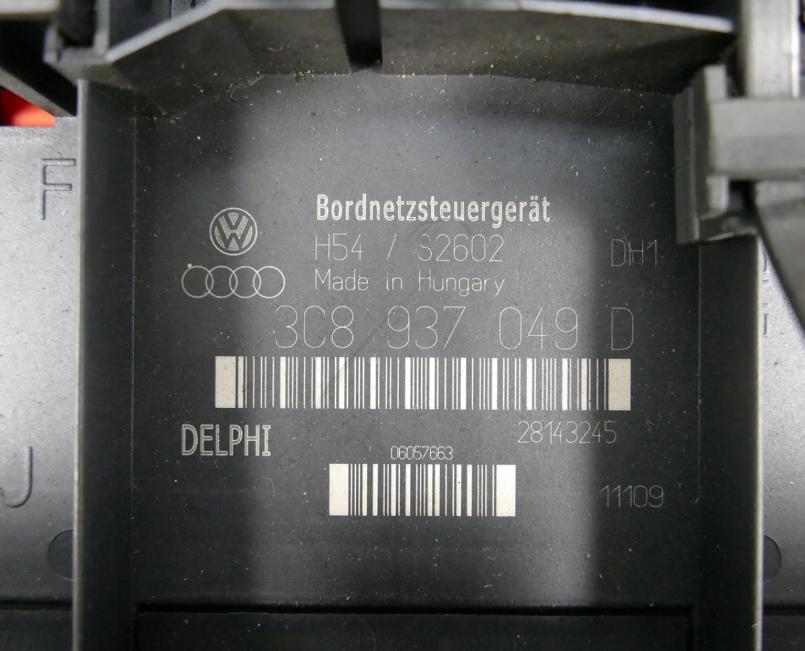 VW PASSAT B6 2.0 TDI Modul komfortu Riadiaca jednotka 3C8937049D