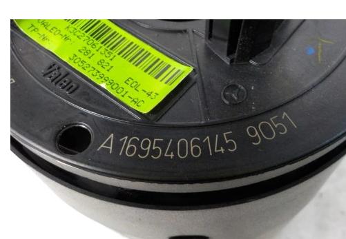 MERCEDES A W169 B Krúžok, slimák navijaky airbag A1694640818: