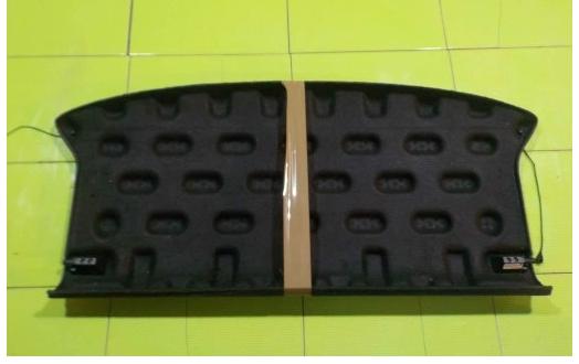 SEAT IBIZA IV 6J 07r: polička: kufra zad.