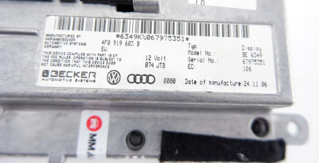 Dislpej EKRAN obrazovka AUDI A6 C6 4F0919603B
