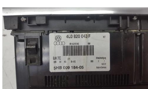 Panel kúrenia AUDI Q7 4L0820043F