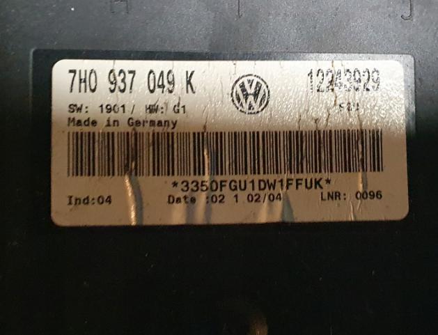 modul komfortu VW T5 2.5 TDI 7H0937049K