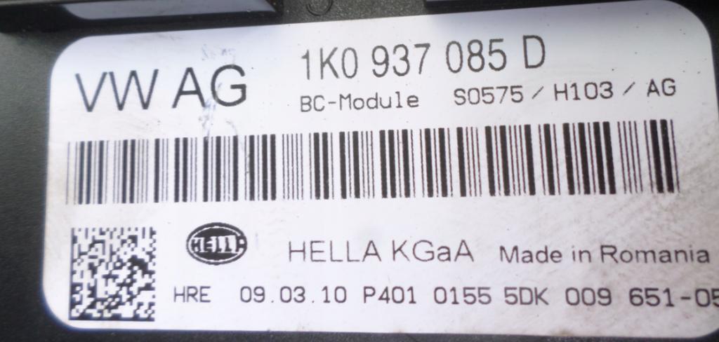 Modul komfortu SEAT ALTEA LIFT 1K0937085D