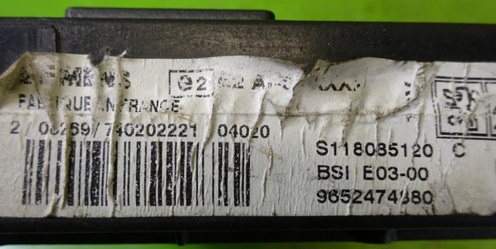 modul BSI PEUGEOT 206 1.1 B 04r 9652474880