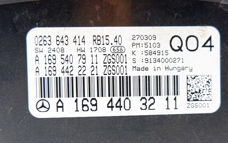 Prístrojovka ,dislpej MERCEDES B W245 A1694403211