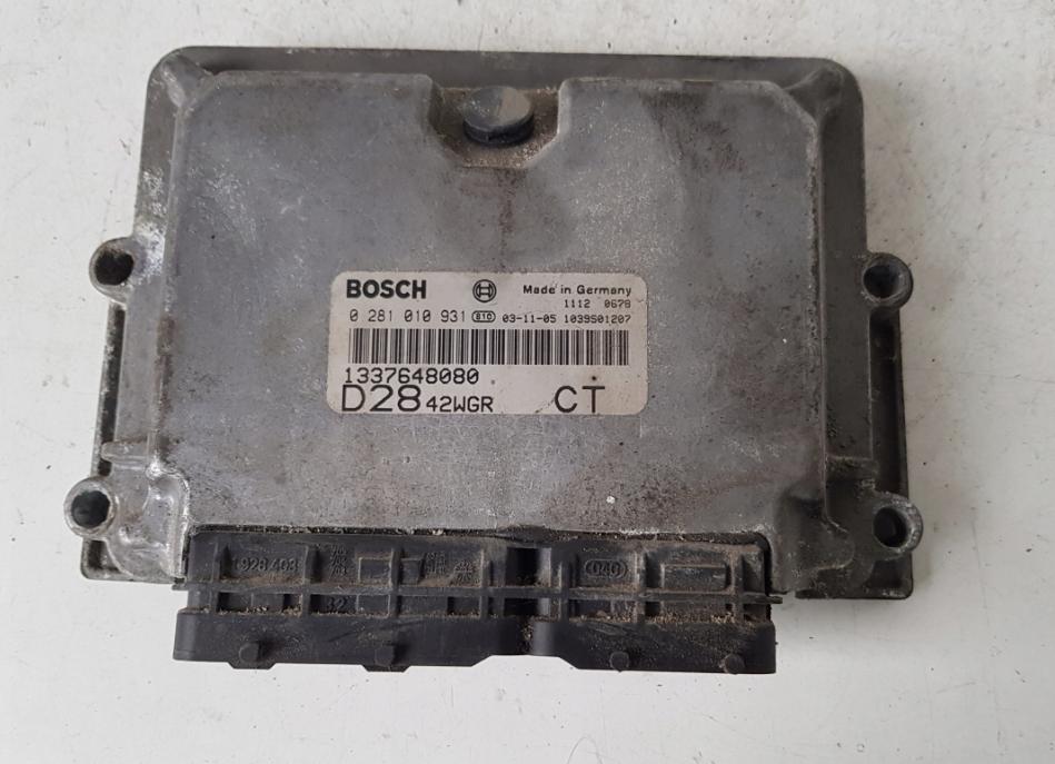 Počítač: riadiaca jednotka Motor: Bosch 0 281 010 931