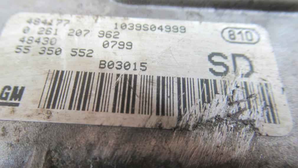 riadiaca jednotka Súprava OPEL CORSA C 1,2 16V 0261207962 SD