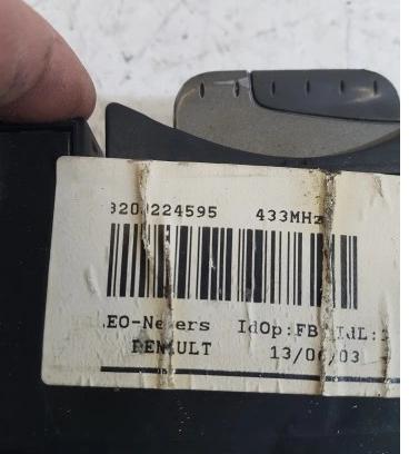 čítač KARTY: RENAULT LAGUNA 2 II KARTA: kľúč