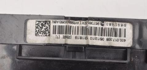 PEUGEOT 3008 I Panel klimatizácie 96738322XT