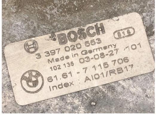 Mechanizmus stieračov predný BMW E65 01-09 7115706