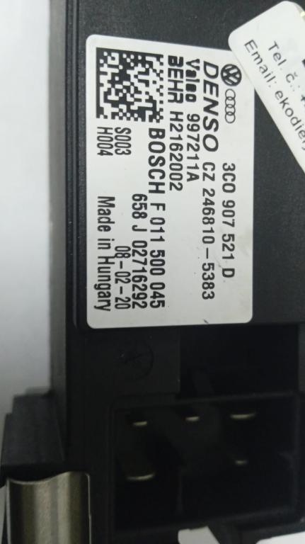 rezistor Odpor, rezistor kúrenia VW AUDI SKODA 3C0907521D