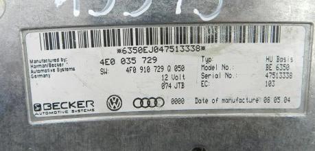 modul MMI Navigace AUDI A6 C6 4E0035729