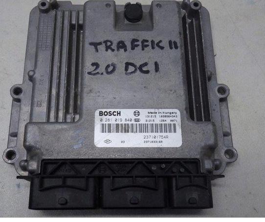 TRAFIC VIVARO: 2.0 DCI riadiaca jednotka Motora 0281019840