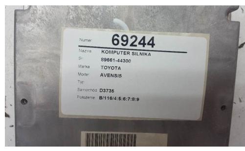 riadiaca jednotka Riadiaca jednotka Motor AVENSIS 89661-44300 D4D