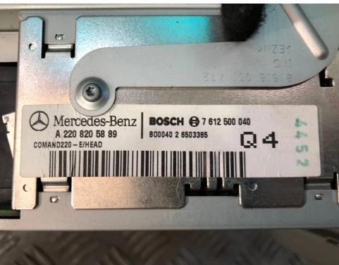 MERCEDES W220 LIFT RADIO Navigácia  - A2208205889 --KOD NEMAME --