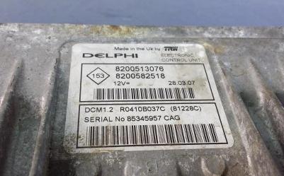 Renault 1.5 DCI Riadiaca jednotka Motor 8200513076