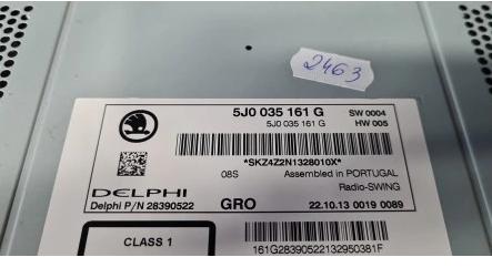 Skoda Fabia II Roomster Radio   5J0035161G