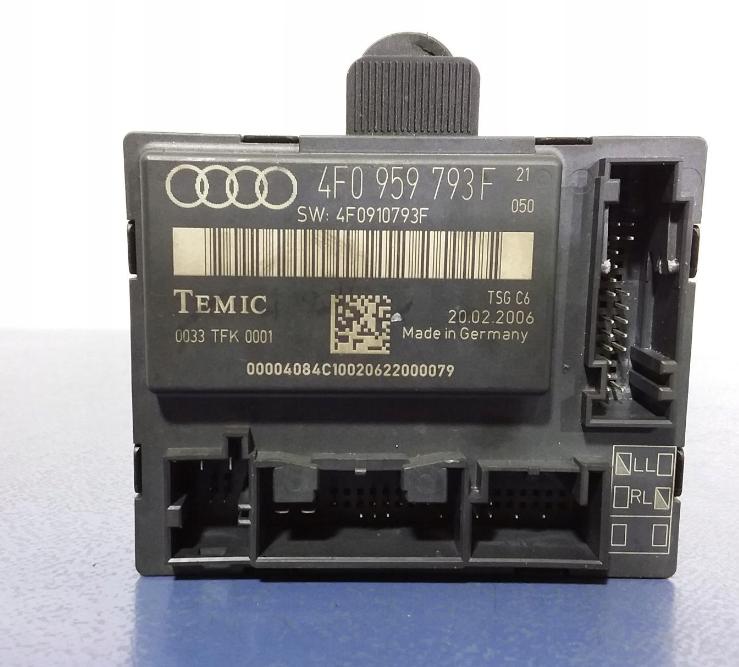 A6 C6 Modul Riadiaca jednotka Dvere ľavy predný 4F0959793F
