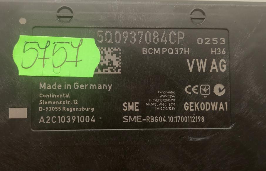Modul komfortu VW SKODA SEAT AUDI 5Q0937084CP