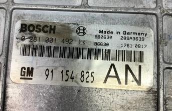 riadiaca jednotka Motor OPEL 0281001492 91154825 AN
