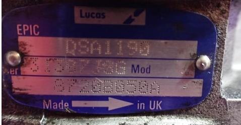 TRANSIT IV  Pumpa vstrekovacia  DSA1190 8720B050A