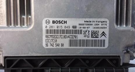 PEUGEOT 207 1.4 HDI Riadiaca jednotka Motor 9674254080