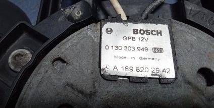 MERCEDES A W169 Ventilátor chladiča  A1698202942