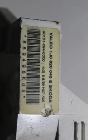 Panel ovládania kúrenia SKODA OCTAVIA I