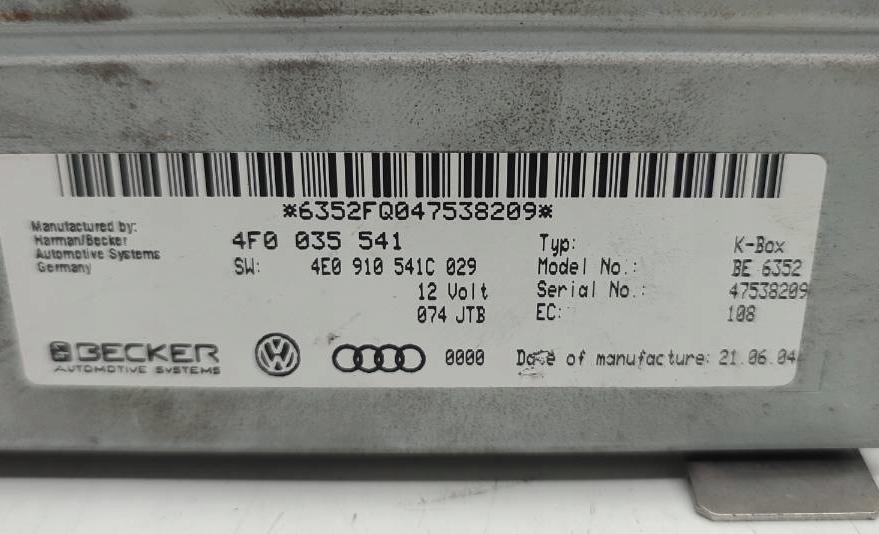 Modul TUNER radia AUDI A6 C6 2004 4F0035541: